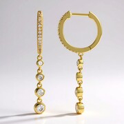 Zircon Silver Earrings