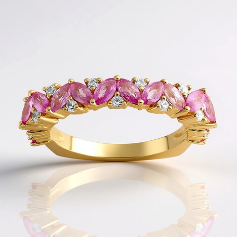 Bague en or et Saphir rose de Tuléar (de Melo Gold)