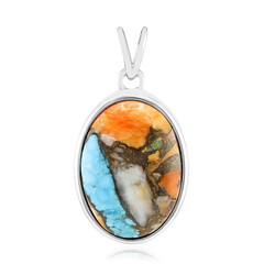 Edelstein-Silberanhänger