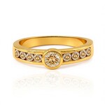 Anillo en oro con Diamante rosa de Francia de Argyle SI1 (Annette)