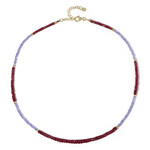 Collana in argento con Rubino del Madagascar