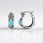 Orecchini in argento con Turchese (Desert Chic)