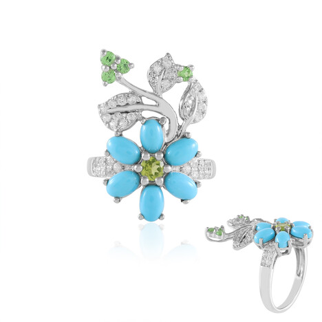 Bague en argent et Turquoise Sleeping Beauty (Faszination Türkis)