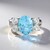 Anello in argento con Topazio Blu Cielo