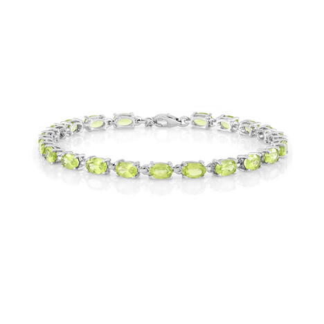Peridot-Silberarmband