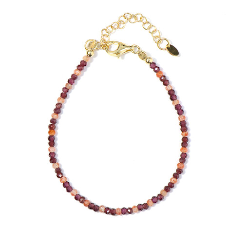 Bracciale in argento con Granato Magenta