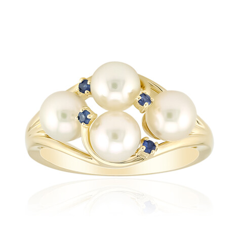 Akoya-Perlen-Goldring (Michelle Albala)