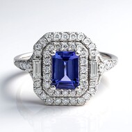Bague en or et Tanzanite AAA (CIRARI)