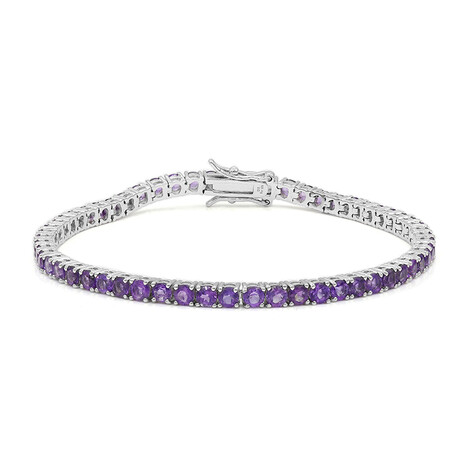 Bracelet en argent et Améthyste