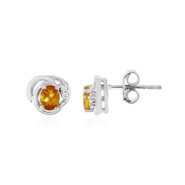 Orecchini in argento con Citrino