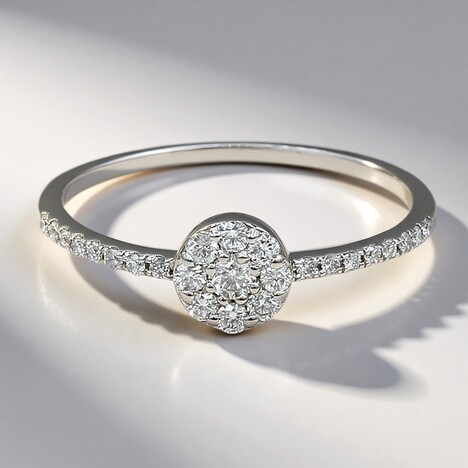 Anello in oro con Diamante SI1 (G) (Annette)