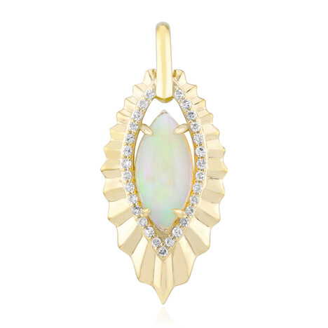 Gouden hanger met een AAA Welo-opaal (de Melo)