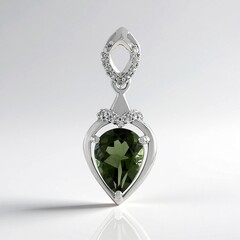 Ciondolo in argento con Moldavite