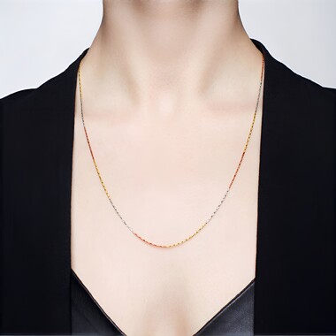 Zilveren halsketting (MONOSONO COLLECTION)