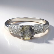 Bague en argent et Spectrolite