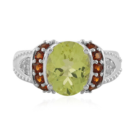 Limonen-Quarz-Silberring