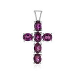 Pendentif en argent et Grenat Rhodolite