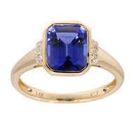 AAA-Tansanit-Goldring (CIRARI)