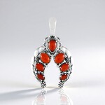 Ciondolo in argento con Onice Rossa (Desert Chic)