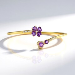 Bracciale in argento con Ametista del Marocco