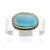 Kingman Blue Mojave Turquoise Silver Ring (Jones Lee)
