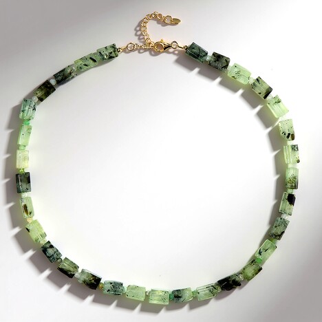 Collier en argent et Préhnite