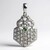 Ciondolo in argento con Diamante Verde Foresta