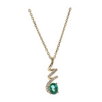 AAA-Sambia-Smaragd-Goldhalskette (CIRARI)