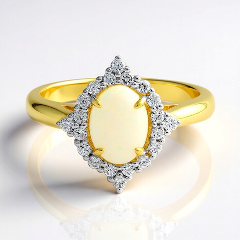 Anello in oro con Opale di Coober Pedy (Mark Tremonti)