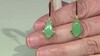 Zilveren oorbellen met chrysopraasstenen (KM by Juwelo)