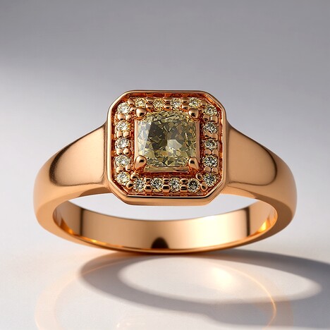 Anello in oro con Diamante Rose de France VS1 di Argyle (Annette)