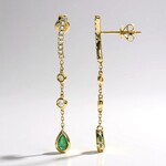 Orecchini in oro con Smeraldo Zambia AAA (CIRARI)