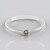 Anello in argento con Diamante Champagne I2