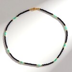 Collana in argento con Spinello Nero