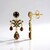 Boucles d'oreilles en argent et Grenat du Mozambique