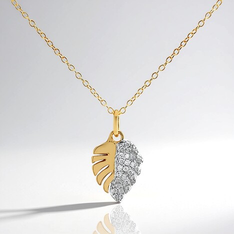 Collana in argento con Diamante I3 (I)