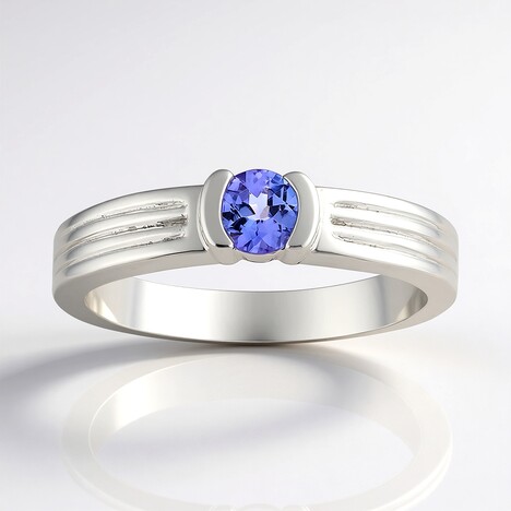 Anello in argento con Tanzanite (Pallanova)