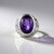 Anello in argento con Ametista Siberiana