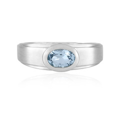 Brasilianischer Aquamarin-Silberring