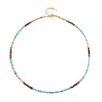 Fancy-Zirkon-Silberhalskette