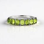 Anello in argento con Vesuvianite