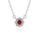 Tanzanian Ruby Silver Necklace