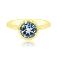 Himmelblauer Topas-Silberring (MONOSONO COLLECTION)