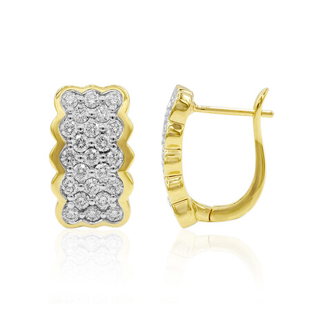 Gouden oorbellen met IF Diamanten (D) (Annette)