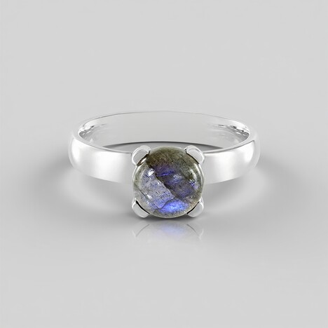 Anello in argento con Labradorite Blu Maniry (KM by Juwelo)