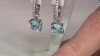 Pendientes en plata con Topacio azul cielo