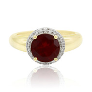 Gouden ring met een Rode Tibetaniet