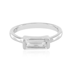 Anello in argento con Topazio Bianco