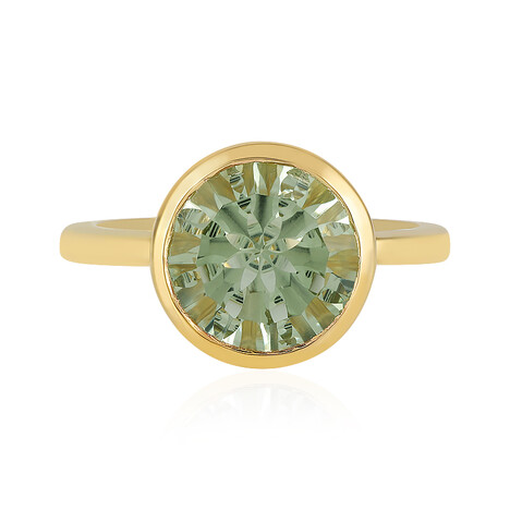 Grüner Amethyst-Silberring (MONOSONO COLLECTION)