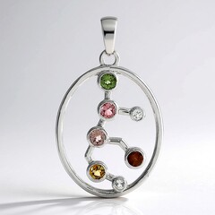 Ciondolo in argento con Tormalina